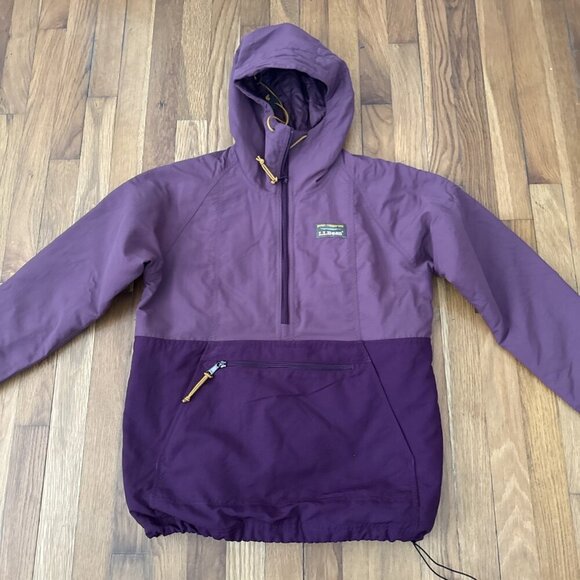 LL Bean Men's Hooded Nylon Anorak Jacket Camping Hiking Size XS - Picture 3 of 7